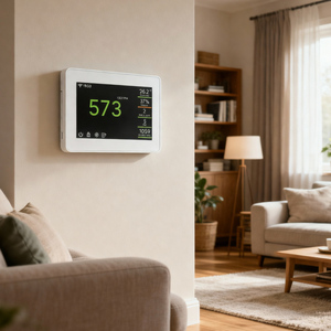 Monitor de Qualidade do Ar Interno Inteligente IAQ60 com Sensor NDIR de CO2, <span class=keywords><strong>Detector</strong></span> de Qualidade do Ar com WiFi, Temperatura, Umidade, PM2.5 e TVOC - Product Image 6