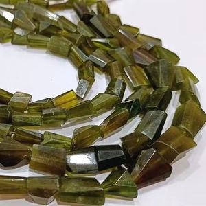 บริโอเลตต์พลอยอเมทิสต์ธรรมชาติลูกปัดคริสตัลร่วง10-15มม. สีเขียวยาว8นิ้วอัญมณีที่มีชื่อเสียงหลวม - Product Image 1