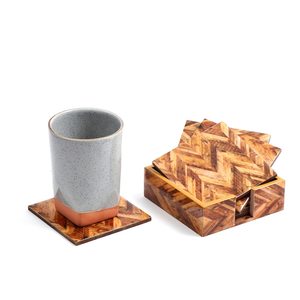 Sous-verres en MDF Sous-verres avec support Ensemble de sous-verres enduits d'émail imprimés personnalisés de Tradnary Pvt Ltd - Product Image 3