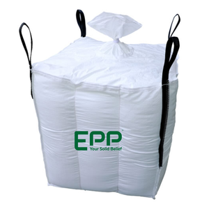 Sac en toile de conteneur de nouvelle conception, 1 mètre cube, maille laminée, sacs tissés, 90x90x120 cm, protection UV, respirant, fond plat, sac en PP - Product Image 6