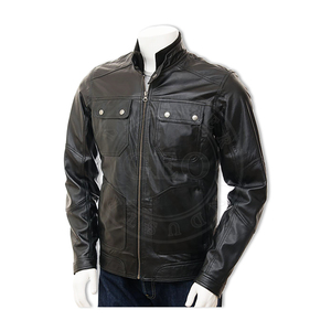 Vestes d'hiver élégantes et chaudes en cuir colorées pour hommes - Product Image 6