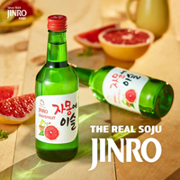 JINRO Soju Pamplemousse 16% d'alcool 360ml Liqueur originale coréenne Spiritueux distillés Bouteille Boisson Boisson Fournisseur
