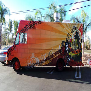 Compre un nuevo remolque de comida rápida móvil, grande, de acero inoxidable y aluminio, para exteriores, con electricidad de 220v, para comida rápida. - Product Image 1