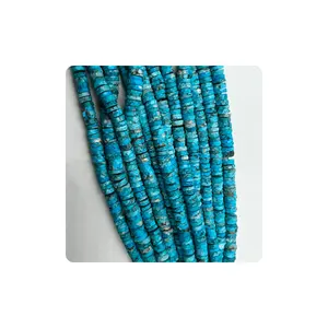 Kualitas Terbaik Natural Marcasite Faceted Heishi Tier Bentuk Beads Ukuran 8 Sampai 10Mm 14 Inci Untai Produsen Batu Permata India