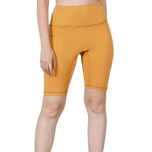 Shorts de cyclisme en nylon pour femmes, rembourrage interne, séchage rapide, respirant, coutures invisibles, design personnalisé, grandes tailles, pour cyclistes occasionnels - Product Image 3