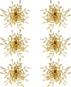 Rond de serviette de luxe classique pour les fêtes et les mariages en laiton perlé rond avec un design exclusif nouveau modèle pour la décoration de table - Product Image 2