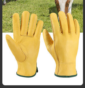 High Performance Cowhide Split Leather Working Gloves Hot Selling Industrial Safety Hand Protection Welding <b>Applications</b> - Product Image 3
