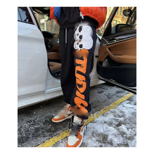 Nueva llegada de fabricantes de ropa, conjunto de Jogger de invierno de lana de algodón de alta calidad, chándal acampanado cómodo para hombre de talla grande - Product Image 4