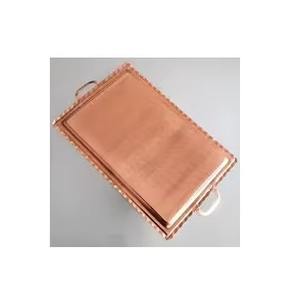 Bandeja para servir de cobre puro, bandeja para frutas, uso del mejor diseñador, bandeja de cobre hecha a mano, fiesta de boda usada - Product Image 2