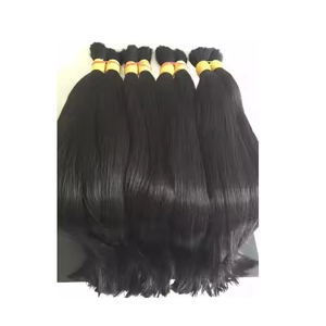Paquets de cheveux non Remy à double tirage offrant une longueur de cheveux uniforme pour un aspect luxueux épais et naturel - Product Image 1