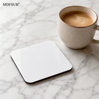 Supports de sublimation vierges en MDF carrés de 90 mm pour presse à chaud, certifiés CARB P2 REACH EN 71, OEM ODM, écologiques, en stock MDFSUB