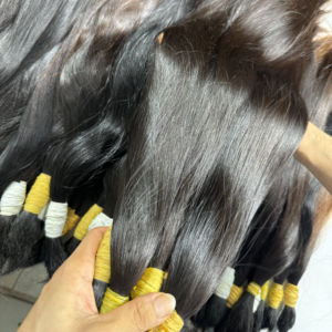 ผมต่อจากเส้นผมมนุษย์6-32ผมต่อ100% ตรงเรียบเนียนความยาวผมแท้จากเวียดนาม6-32 - Product Image 1