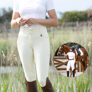 Obtenga Jodhpurs y Pantalones de Montar Personalizados para Mujer, Leggings de Equitación al por Mayor con Bolsillo y Diseño Flexible - Product Image 5