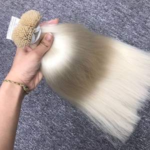 ผมต่อแบบลอนยาว36นิ้วผมหยิกหยักศกทรงแอฟโฟรเครื่องทำ100% แบบคู่จากเวียดนาม - Product Image 4