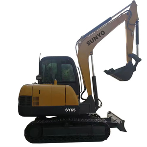 รถขุดขนาดเล็ก SY65 25 แรงม้า พร้อมแรงบิดสูง เครื่องยนต์ Perkins เกียร์บ็อกซ์ รับน้ำหนักได้ 5000 กก. สำหรับใช้งานในฟาร์ม - Product Image 1