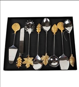 Espejo de acero espejado Cubiertos brillantes Cubiertos pesados elegantes Juego de cubiertos de acero inoxidable reutilizable para restaurantes - Product Image 3