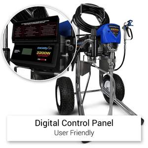 Pulvérisateur de peinture sans air industriel Chicago Air CB2200S, 2200W, tuyau de 15m, personnalisable, outils à main OEM, garantie 3 ans - Product Image 3