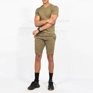 2025 été hommes ensembles décontractés couleur unie à manches courtes t-shirt cordon Shorts vêtements de rue entraînement hommes costumes - Product Image 2