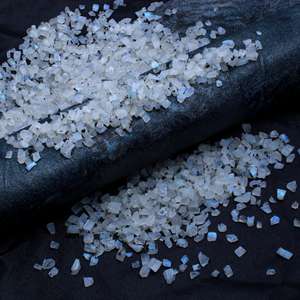 Collier de perles en pierre de lune et de roche naturelle, pierres précieuses rugueuses, cristal brut, turquoises - Product Image 6