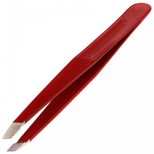 Pince à sourcils en acier inoxydable, outils de beauté, rose et droite, vente en gros - Product Image 3