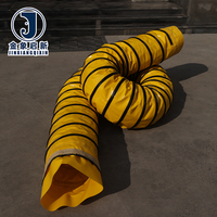 Tuyau de ventilation PCA flexible en PVC préconditionné de 350 mm pour usage extérieur, pour l'air des couloirs de pont terrestre d'aéroport