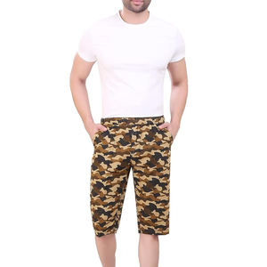 High Street Style hommes Vintage Cargo Shorts respirant coton meilleure qualité OEM ODM décontracté taille élastique léger solide rapide - Product Image 3