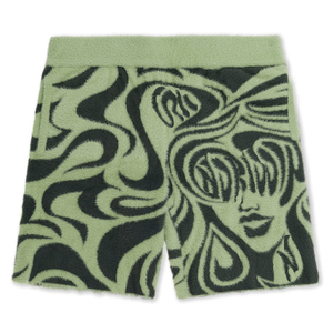 Short en mohair pour homme personnalisé tissu en coton surdimensionné avec logo et lettre imprimés et cordon de serrage streetwear décontracté de créateur style fitness - Product Image 1