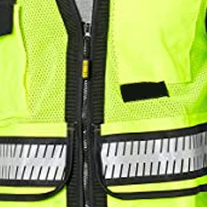 Green Customized Hi Vis Surveyor Engineer Ems <b>Medical</b> Construction Reflective Safety Vests Class2 With Pouch <b>Bag</b> - Product Image 2