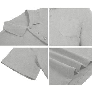 100% algodón largo, manga corta, antiarrugas, camisetas de hombre Polo Formal diseño personalizado Polo para hombre - Product Image 5