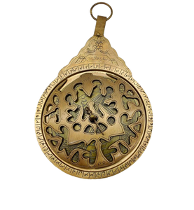 High Quality Durable Elegant Vintage Antique Brass Astrolabe Arabic Calendar Brass Astrolabe Persian Calendar Engraved Plates - Product Image 4