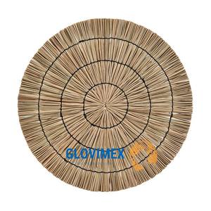 Top nouveau Design Vintage bohème jonc de mer assiette ronde décor de cuisine fabriqué à la main écologique fête de mariage luxe - Product Image 1