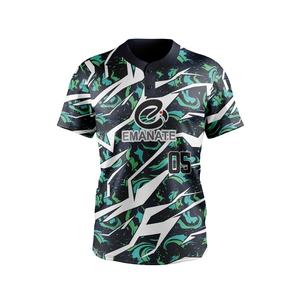 Camiseta de Béisbol Personalizada de Alta Calidad, Transpirable, Tallas Grandes, con Bordado por Sublimación Disponible - Product Image 3