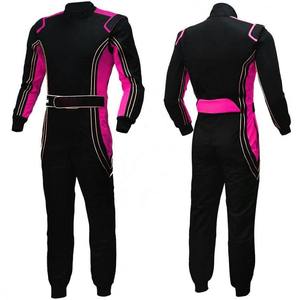 Traje de karting resistente al fuego de doble capa con ajuste personalizado, diseño y sublimación e impresión personalizadas - Product Image 2