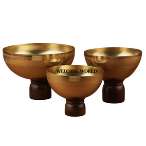 Matte Gold Finished <b>Chocolate</b> Bowl Round Shape Designer Sweet Bowl Classic Stylish <b>Fancy</b> <b>Chocolate</b> Bowl - Product Image 2