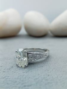 Custom 14K Gold 925 Silver Engagement Wedding Ring VVS Moissanite Solitaire with Diamond 18K Set Anniversary Gift for Parties - Product Image 6