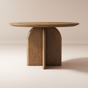 Table d'appoint élégante en métal noir avec plateau en bois pour le salon et la salle de séjour - Product Image 5