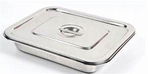 Bandeja de Esterilización Dental de Acero Inoxidable de 11 Pulgadas para Hospital, Fuente de Alimentación Manual con Cubierta, Juego de Instrumentos - Product Image 3