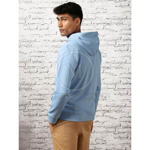 Sweat à capuche d'hiver moderne en coton mélangé imprimé pour hommes avec détails élégants poche en tissu polaire de coupe régulière pour un confort quotidien - Product Image 5