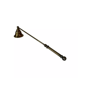 Éteignoir à bougie en laiton de style antique artisanat en métal de fantaisie - Product Image 1