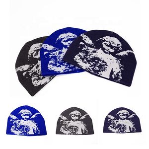 Bonnet en tricot jacquard d'hiver Offre Spéciale Chapeaux Logo personnalisé Broderie Lettre Impression Plusieurs couleurs Bonnets tricotés - Product Image 2