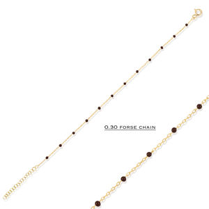 Brown Color Enamel Design <b>Chain</b> Bracelet Turkish Handcrafted Wholesale 925 Sterling Silver Jewelry - Product Image 5