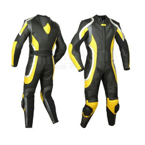Traje personalizado de cuero para motocicleta, traje de carreras para motociclista, de la mejor calidad, última marca - Product Image 2