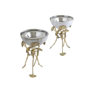 Bol de service en acier inoxydable brillant Stockage de fruits unique et conception de plat de service de haute qualité avec des caractéristiques uniques - Product Image 1