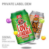 Groothandel Frisdrank-330Ml Bruisend Water Met Roze Guavesap Drankvrij Monster Uit Blik-Private Label Oem
