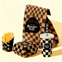 Boîtes d'emballage pour la restauration rapide, écologiques, pour poulet frit, hamburgers, frites personnalisées, avec logo personnalisé, à emporter