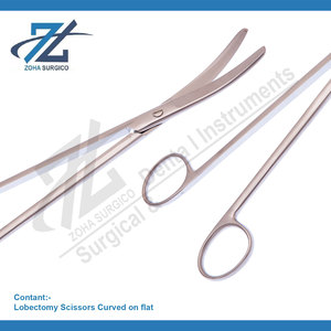 Bandage Scissors Curved Flat Stainless Steel <b>Surgical</b> <b>Instruments</b> <b>Instrument</b> Set Zoha Surgico CE Certified Class I Manufacturer - Product Image 4