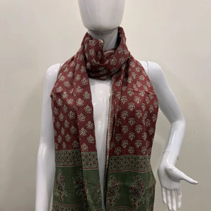 Dupatta en coton Mulmul imprimé, écharpe pour femme, écharpe en coton, dupatta traditionnel, imprimé, écharpe en coton d'été, châle - Product Image 1