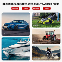 Pompe à fût auto-amorçante TOUKOO FTP003C 59 pouces à batterie lithium pour tracteur agricole, type C rechargeable, pour barils de 55 gallons