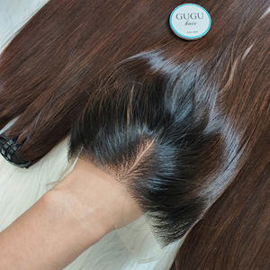 100% cabello Remy vietnamita virgen Super doble dibujado mechones rectos trenzado crudo negro mujer extensiones específicas proveedor directo - Product Image 2