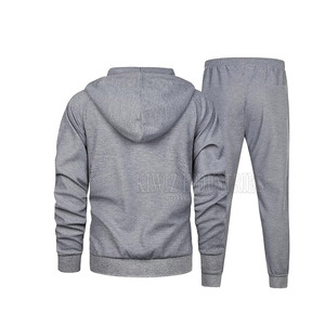 Zipper Tracksuit Cotton Polyester Design Your Own Men's Tracksuit <b>Top</b> Zipper Jogging Tracksuit for Men - Product Image 3